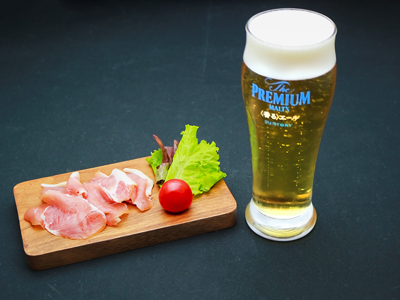 阿蘇自然豚の生ハム ビールセット