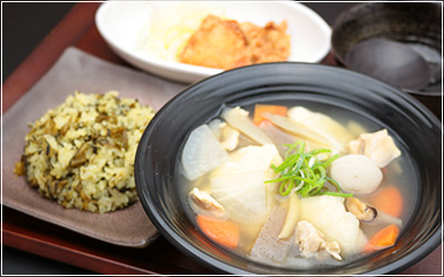 熊本名物だご汁高菜飯セット